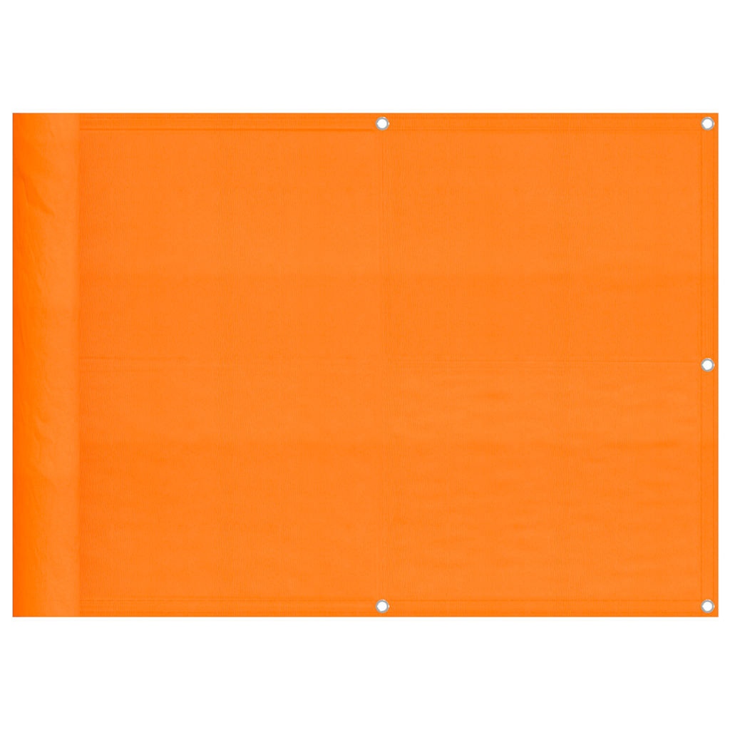 vidaXL Balcony Screen Orange 75x700 cm 100% Polyester Oxford