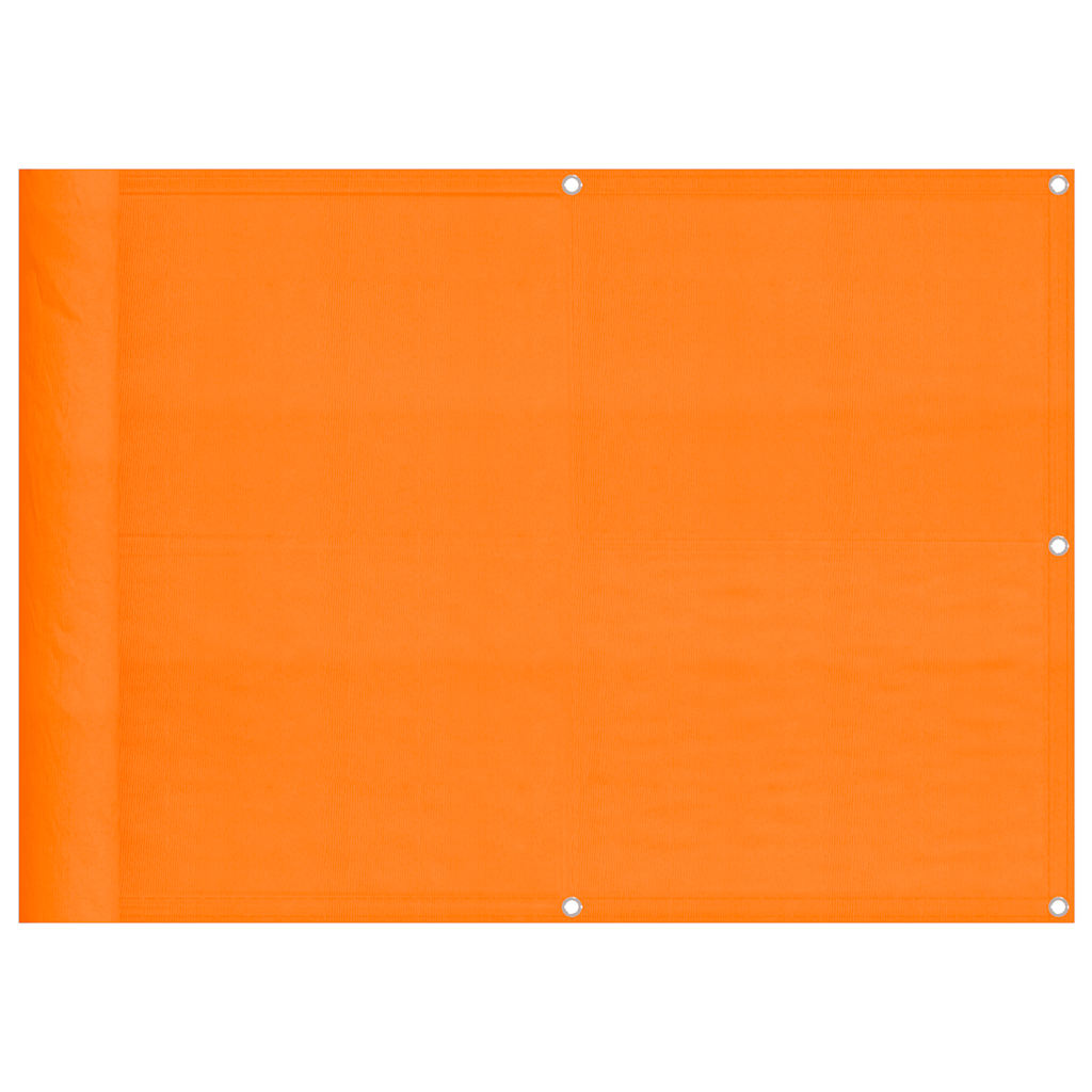 vidaXL Balcony Screen Orange 75x800 cm 100% Polyester Oxford