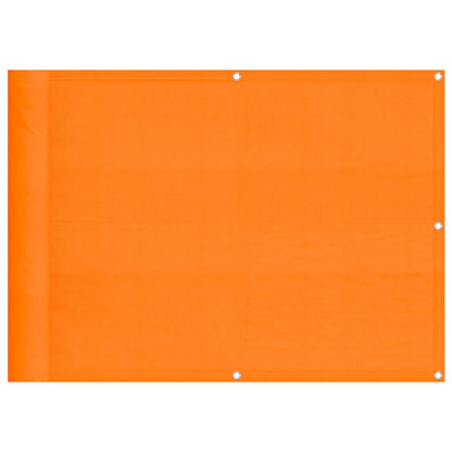 vidaXL Balcony Screen Orange 75x800 cm 100% Polyester Oxford