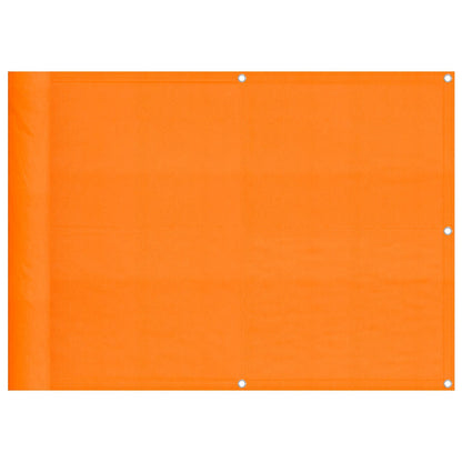 vidaXL Balcony Screen Orange 75x1000 cm 100% Polyester Oxford