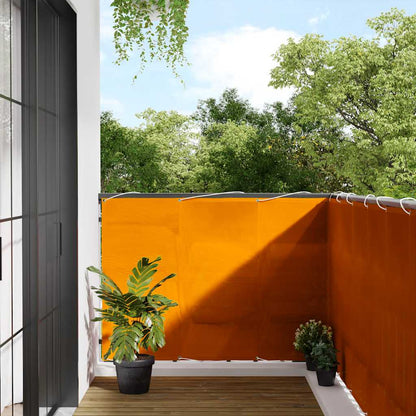 vidaXL Balcony Screen Orange 120x1000 cm 100% Polyester Oxford