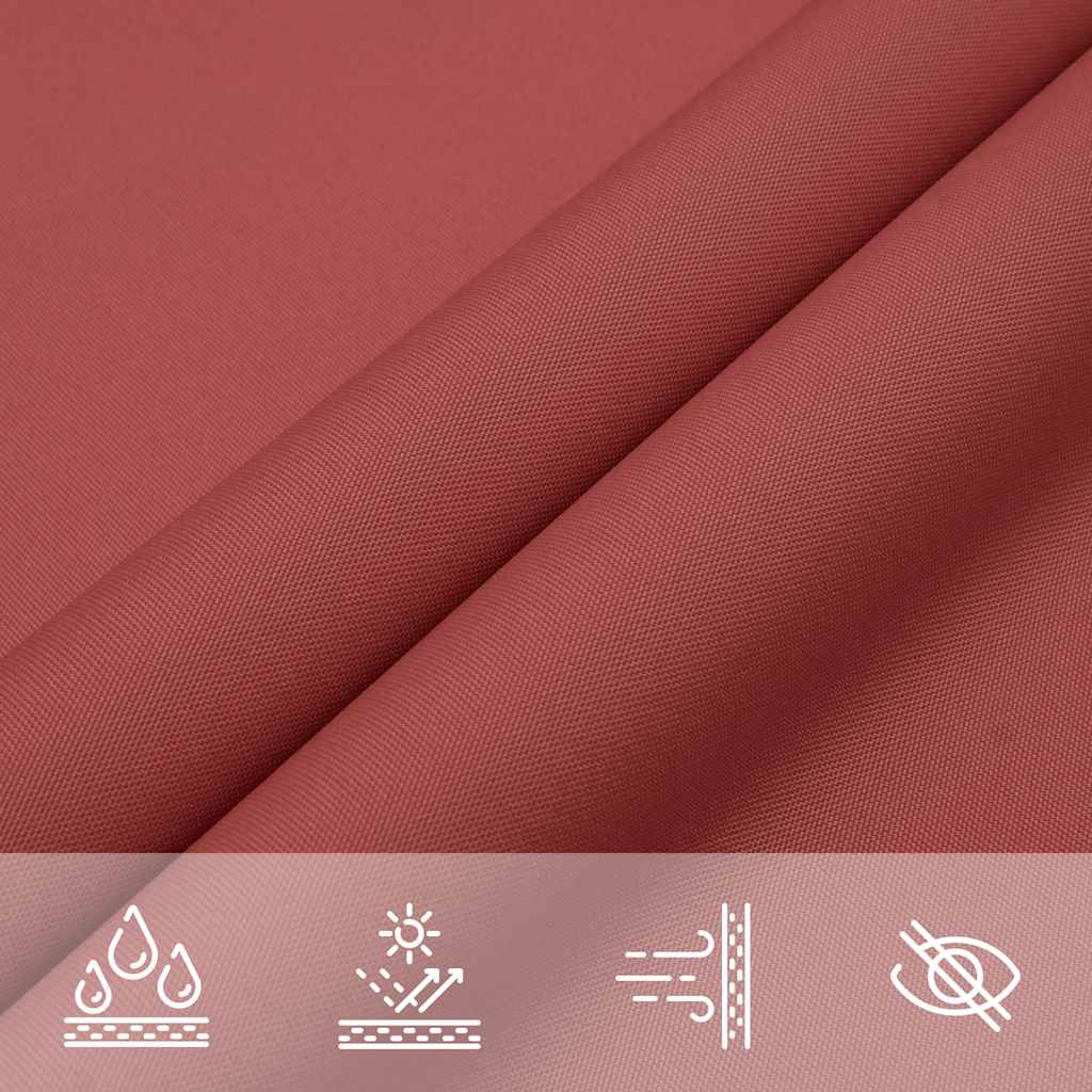 vidaXL Sun Shade Sail Terracotta 7x5x5 m 100% Polyester Oxford