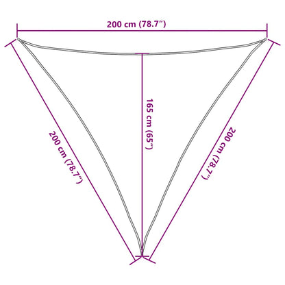 vidaXL Sun Shade Sail Dark Green 2x2x2 m 100% Polyester Oxford