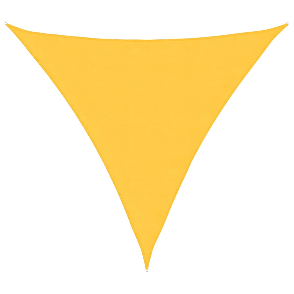 vidaXL Sun Shade Sail Yellow 2x2x2 m 100% Polyester Oxford