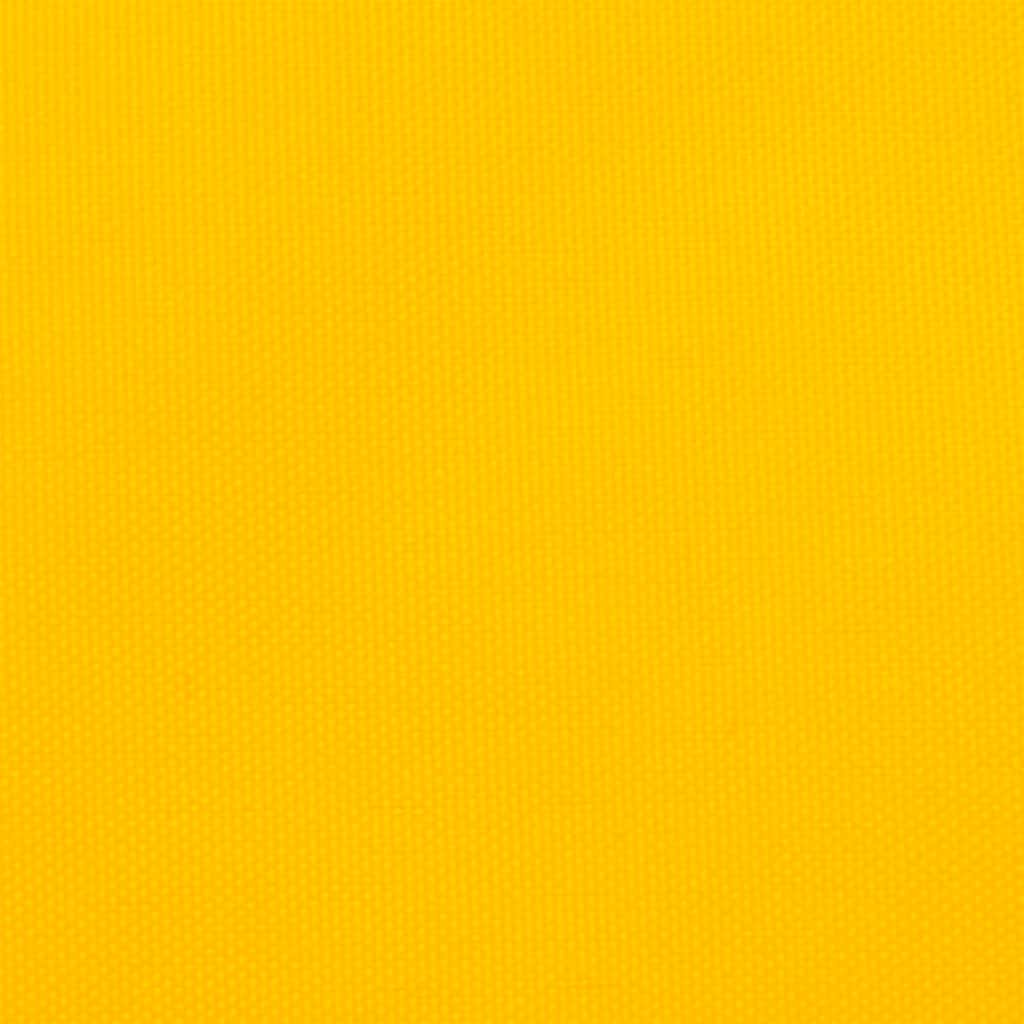 vidaXL Sun Shade Sail Yellow 7x5x5 m 100% Polyester Oxford
