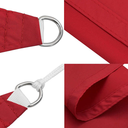 vidaXL Sun Shade Sail Red 2x2x2 m 100% Polyester Oxford