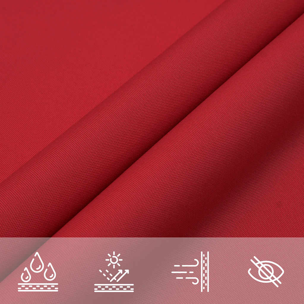 vidaXL Sun Shade Sail Red 2x2x2 m 100% Polyester Oxford
