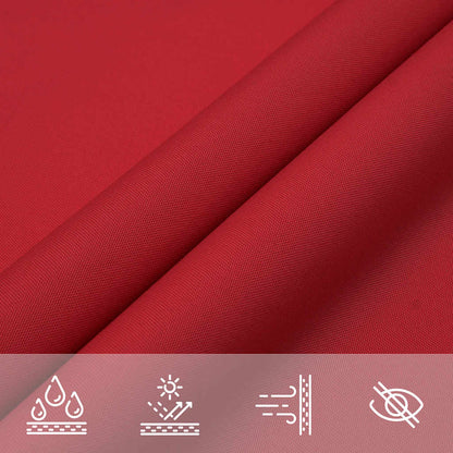 vidaXL Sun Shade Sail Red 2x2x2 m 100% Polyester Oxford