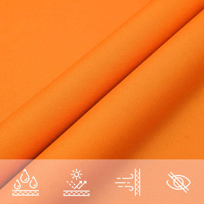 vidaXL Sun Shade Sail Orange 2x2x2 m 100% Polyester Oxford