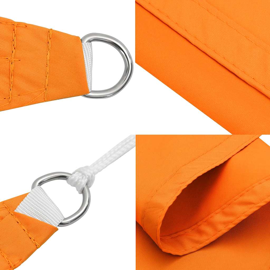 vidaXL Sun Shade Sail Orange 7x5x5 m 100% Polyester Oxford