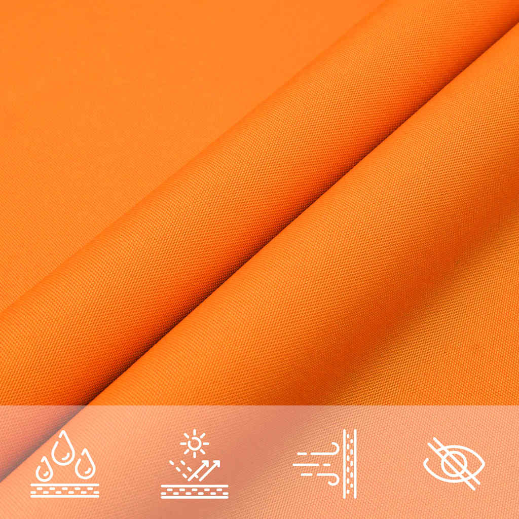 vidaXL Sun Shade Sail Orange 7x5x5 m 100% Polyester Oxford