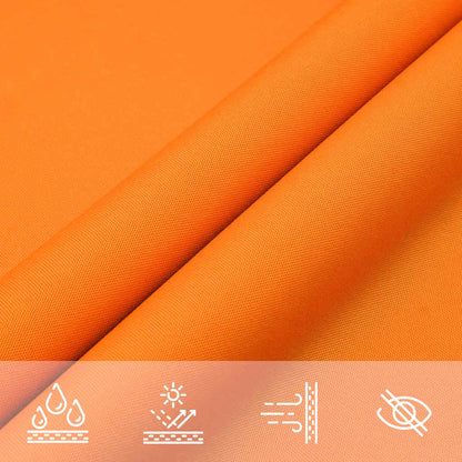 vidaXL Sun Shade Sail Orange 7x5x5 m 100% Polyester Oxford