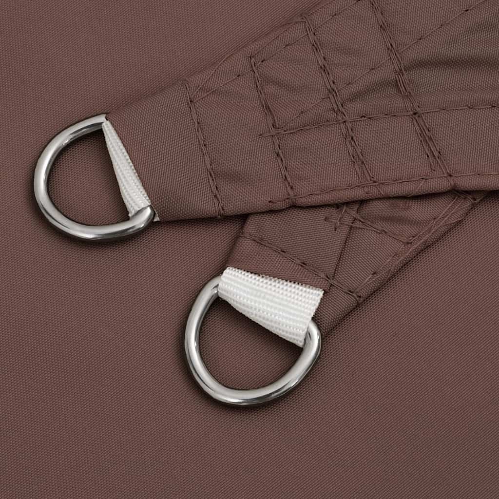 vidaXL Sun Shade Sail Brown 7x5x5 m 100% Polyester Oxford
