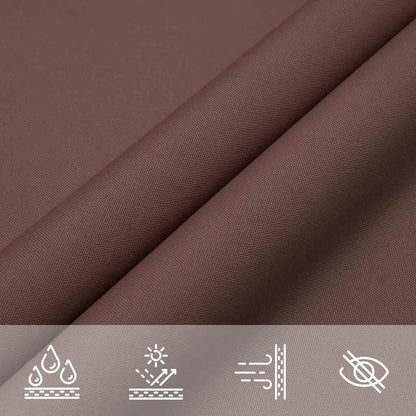 vidaXL Sun Shade Sail Brown 7x5x5 m 100% Polyester Oxford