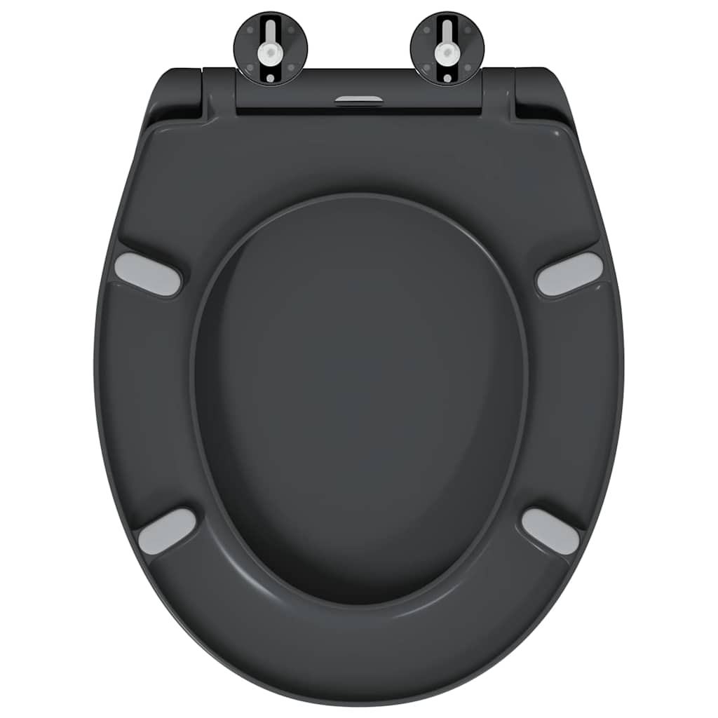vidaXL Quick Release Toilet suitable for Seat Anthracite