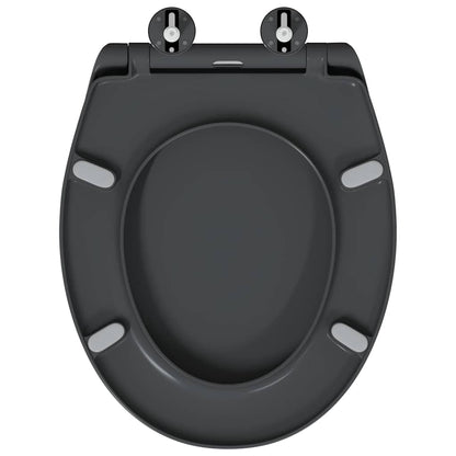 vidaXL Quick Release Toilet suitable for Seat Anthracite
