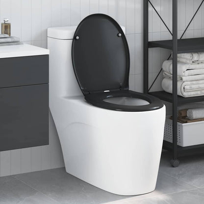 vidaXL Quick Release Toilet suitable for Seat Black