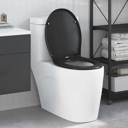 vidaXL Quick Release Toilet suitable for Seat Black