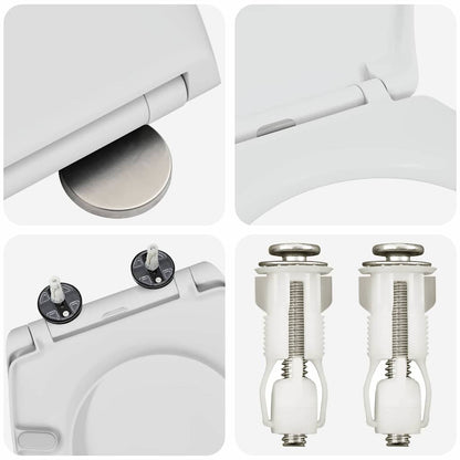 vidaXL Quick Release Toilet suitable for Seat White