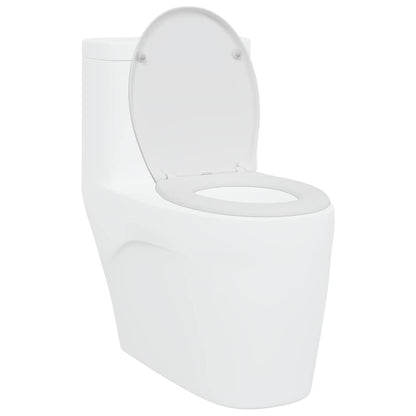 vidaXL Quick Release Toilet suitable for Seat White