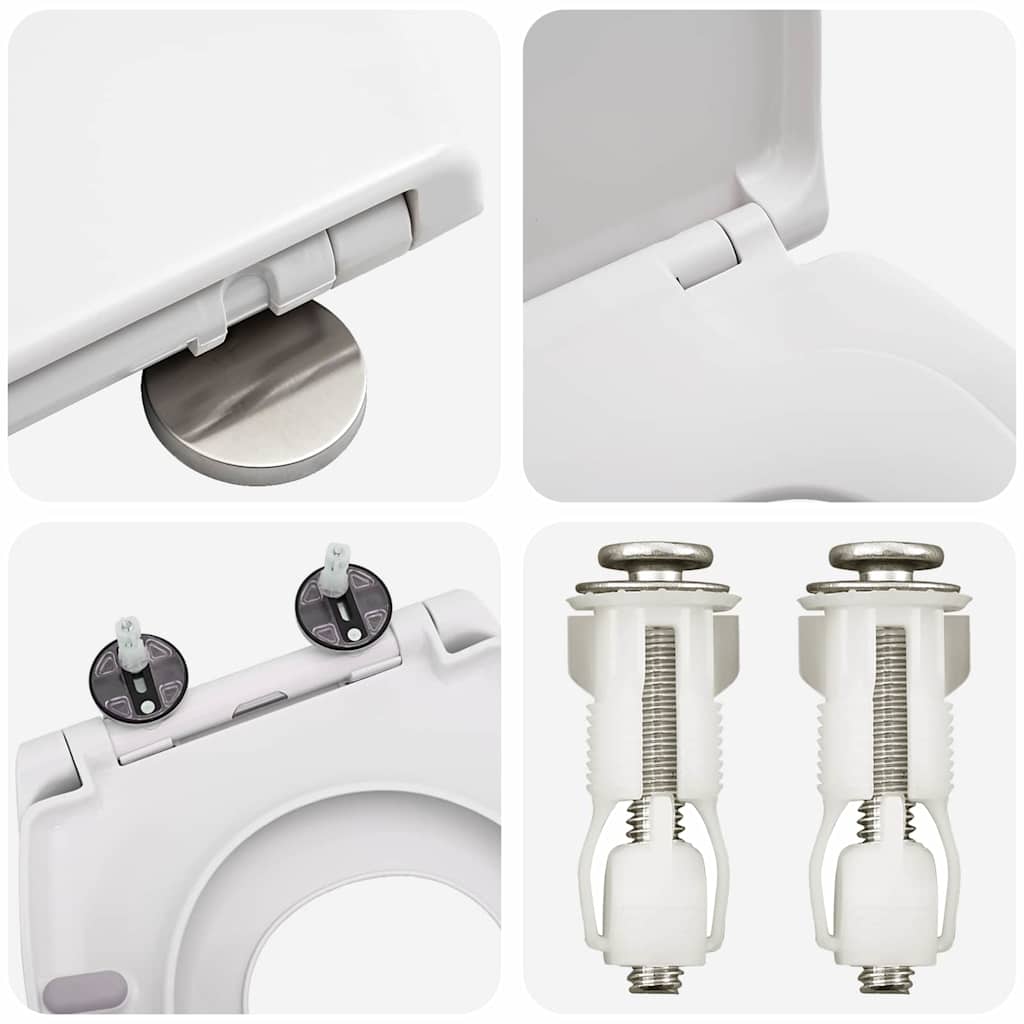 vidaXL Quick Release Toilet suitable for Seat White