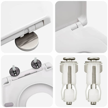 vidaXL Quick Release Toilet suitable for Seat White