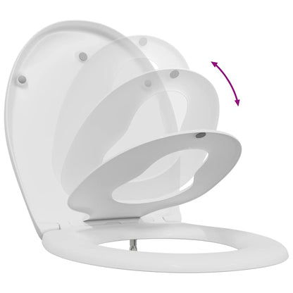 vidaXL Quick Release Toilet suitable for Seat White