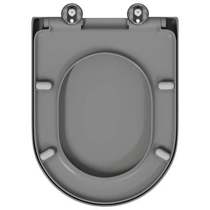 vidaXL Quick Release Toilet suitable for Seat Grey 46.2 x 36 x 4.3 cm