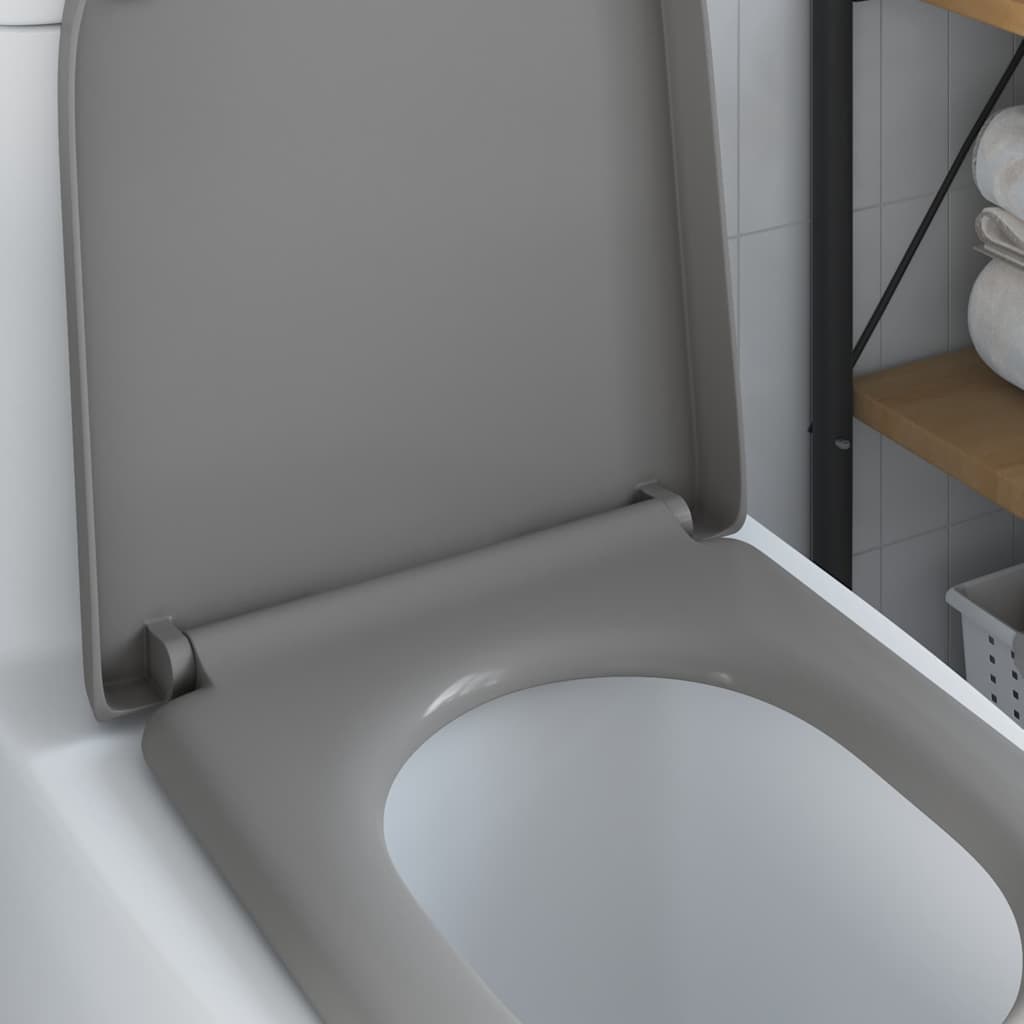 vidaXL Quick Release Toilet suitable for Seat Grey 46.2 x 36 x 4.3 cm