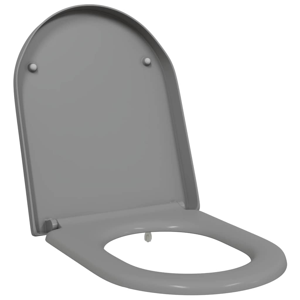vidaXL Quick Release Toilet suitable for Seat Grey 46.2 x 36 x 4.3 cm