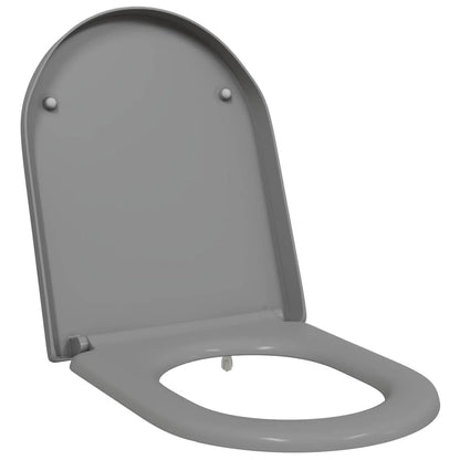 vidaXL Quick Release Toilet suitable for Seat Grey 46.2 x 36 x 4.3 cm