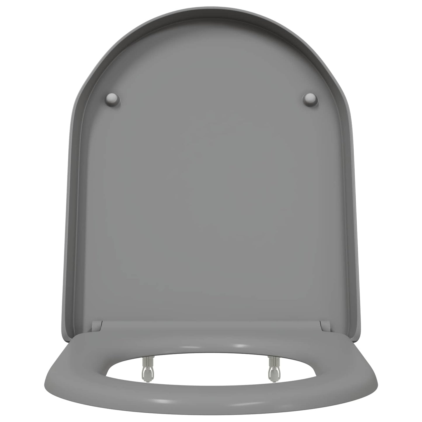 vidaXL Toilet Seat Grey 49 x 36 x 4 cm Duroplast
