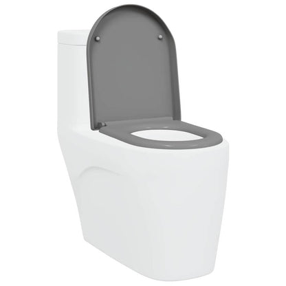 vidaXL Quick Release Toilet suitable for Seat Grey 46.2 x 36 x 4.3 cm