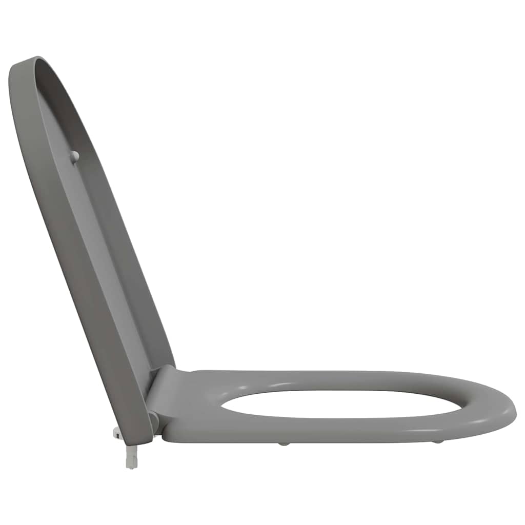 vidaXL Quick Release Toilet suitable for Seat Grey 46.2 x 36 x 4.3 cm