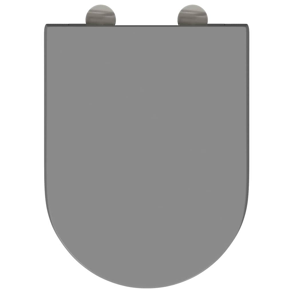 vidaXL Quick Release Toilet suitable for Seat Grey 46.2 x 36 x 4.3 cm