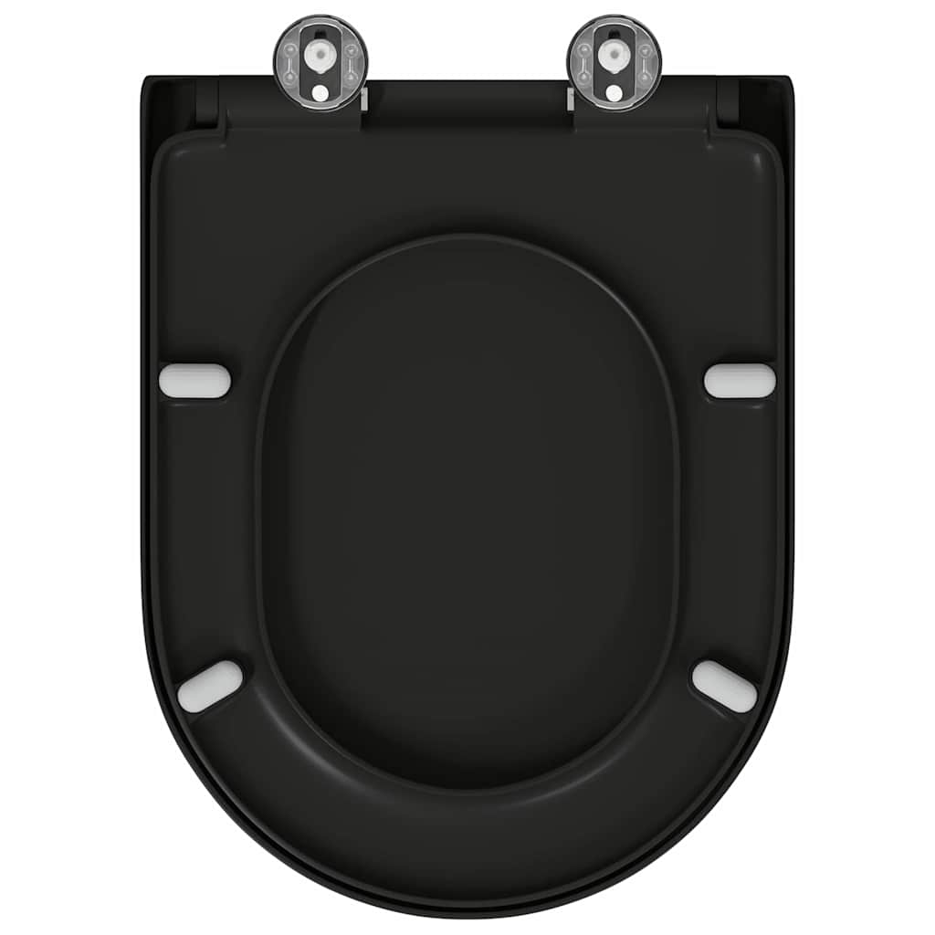 vidaXL Quick Release Toilet suitable for Seat Black 46.2 x 36 x 4.3 cm