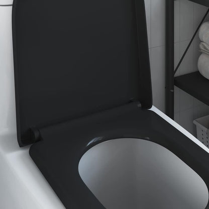 vidaXL Quick Release Toilet suitable for Seat Black 46.2 x 36 x 4.3 cm