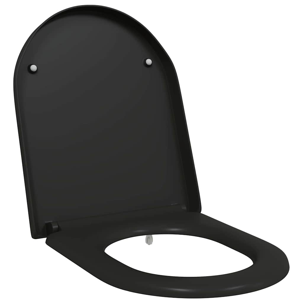 vidaXL Quick Release Toilet suitable for Seat Black 46.2 x 36 x 4.3 cm