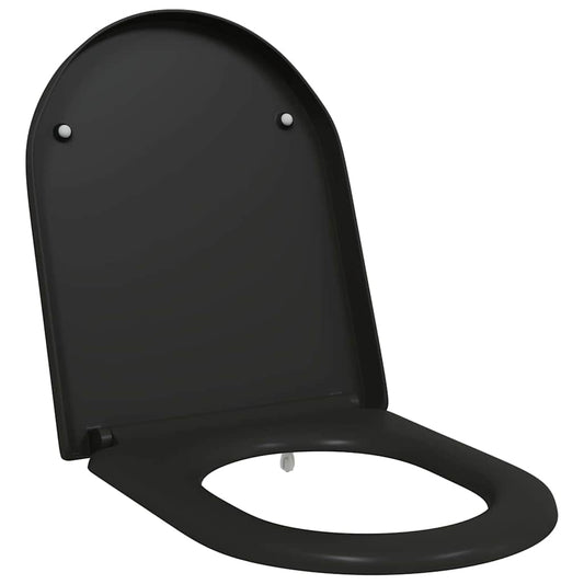 vidaXL Quick Release Toilet suitable for Seat Black 46.2 x 36 x 4.3 cm