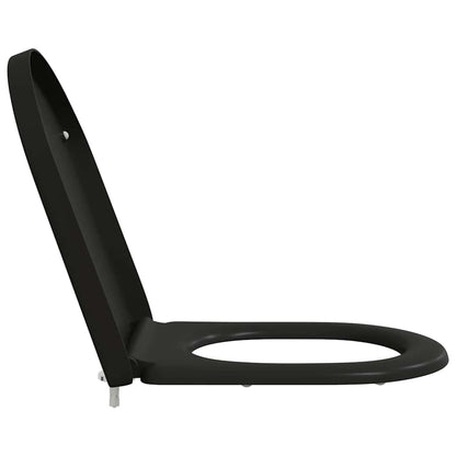 vidaXL Quick Release Toilet suitable for Seat Black 46.2 x 36 x 4.3 cm