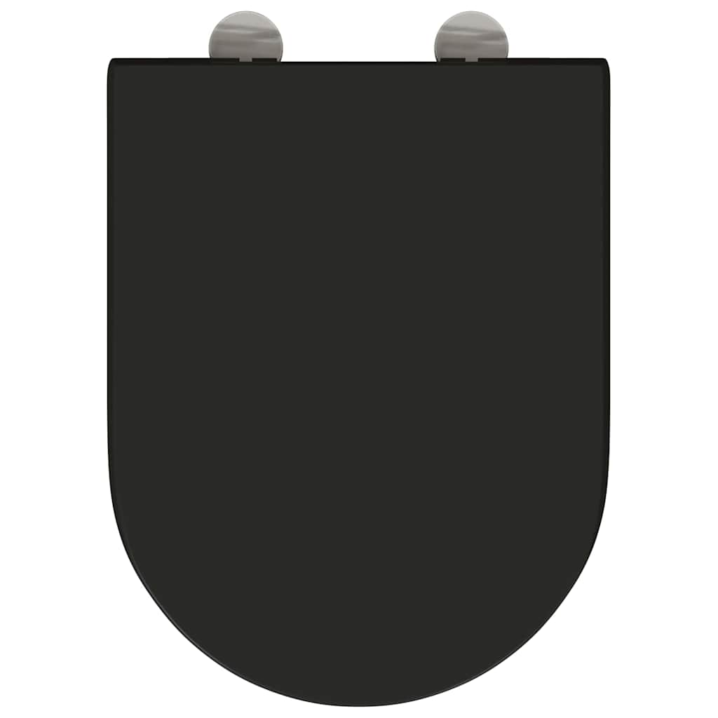 vidaXL Quick Release Toilet suitable for Seat Black 46.2 x 36 x 4.3 cm