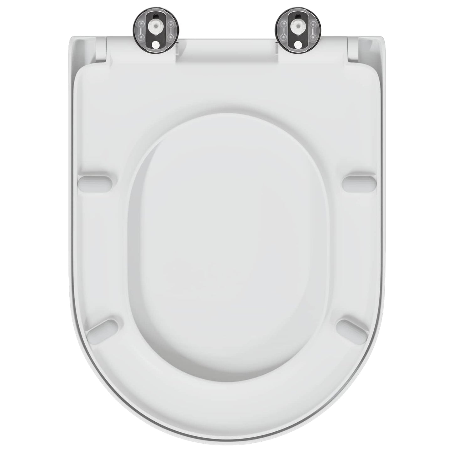 vidaXL Toilet Seat White 49 x 36 x 4 cm Duroplast