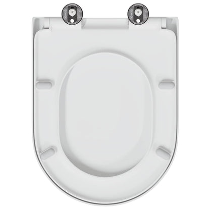 vidaXL Toilet Seat White 49 x 36 x 4 cm Duroplast