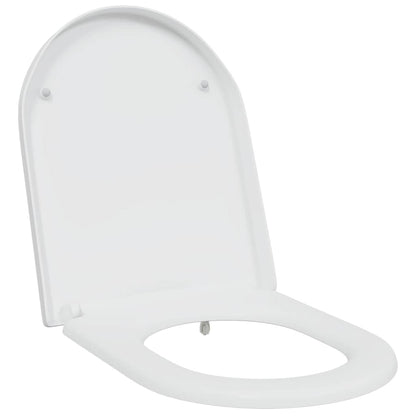 vidaXL Quick Release Toilet suitable for Seat White 46.2 x 36 x 4.3 cm