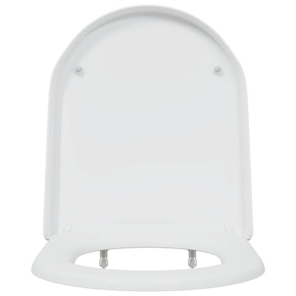 vidaXL Toilet Seat White 49 x 36 x 4 cm Duroplast