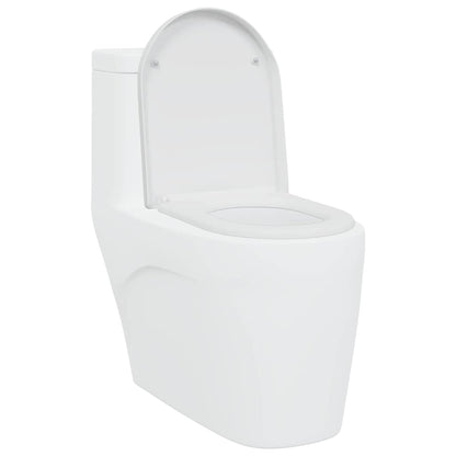 vidaXL Quick Release Toilet suitable for Seat White 46.2 x 36 x 4.3 cm