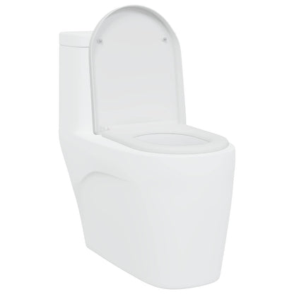 vidaXL Toilet Seat White 49 x 36 x 4 cm Duroplast