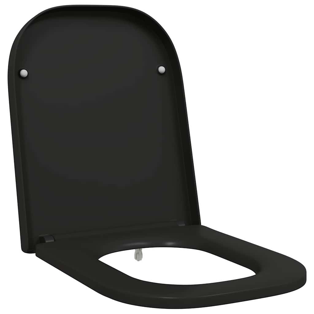 vidaXL Quick Release Toilet suitable for Seat Black 44.5 x 35 x 3.6 cm