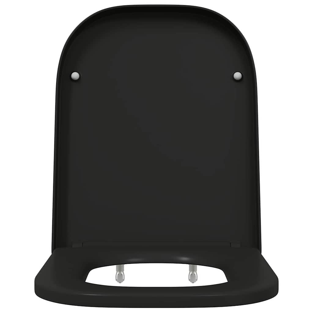 vidaXL Quick Release Toilet suitable for Seat Black 44.5 x 35 x 3.6 cm
