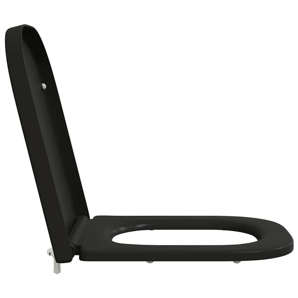 vidaXL Quick Release Toilet suitable for Seat Black 44.5 x 35 x 3.6 cm
